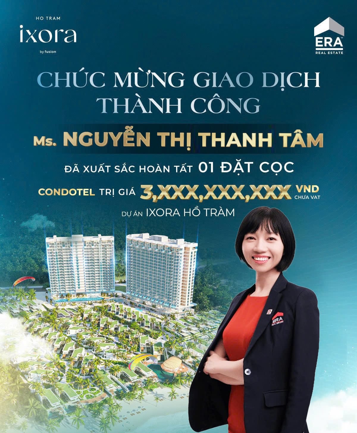 You are currently viewing Chúc Mừng Giao Dịch Thành Công: Vinh Danh Ms. Nguyễn Thị Thanh Tâm Tại Dự Án Ixora Ho Tram